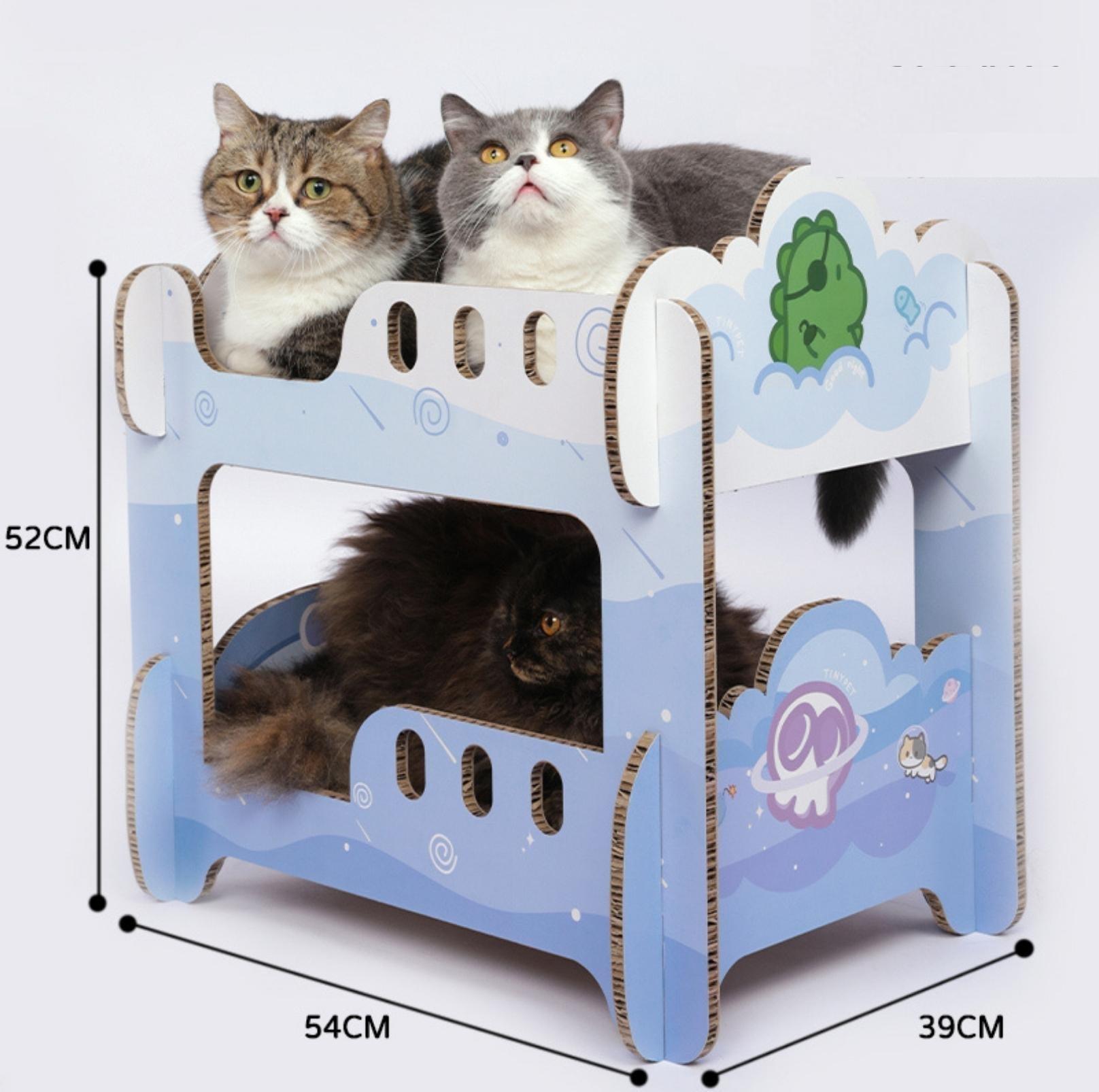 Tinypet Bunk Bed Scratching Board Cat Scratcher