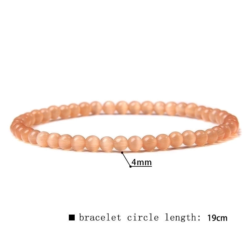 Minimalist Marble Natural Stone Beaded Bracelets