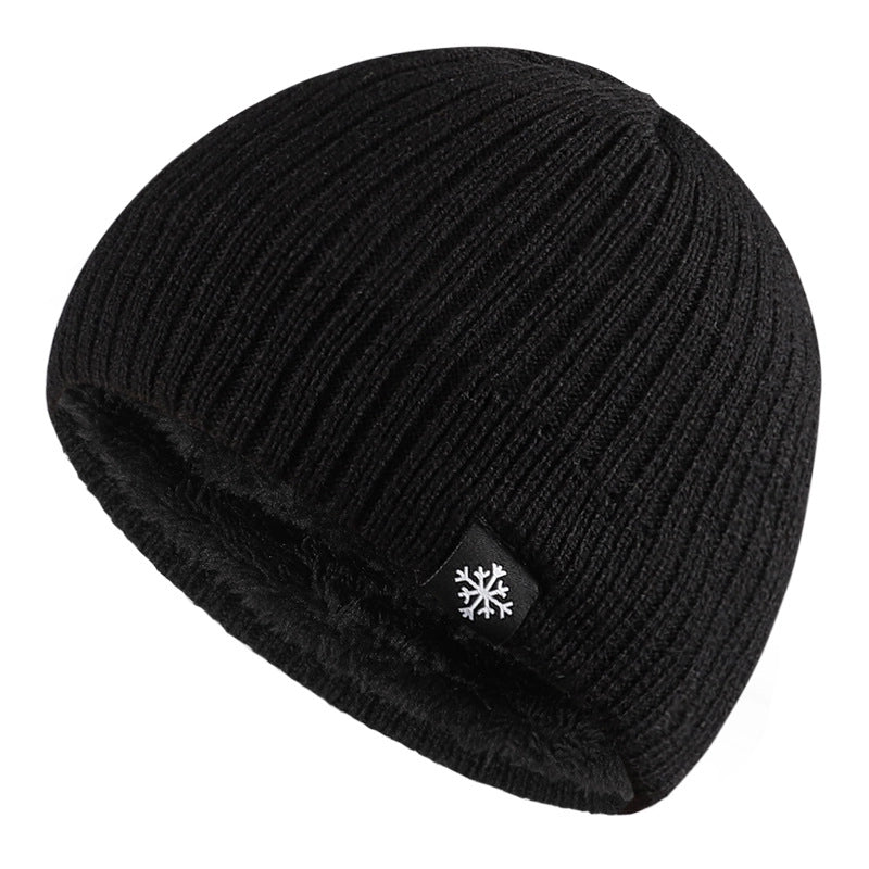 Unisex Basic Solid Color Eaveless Wool Cap