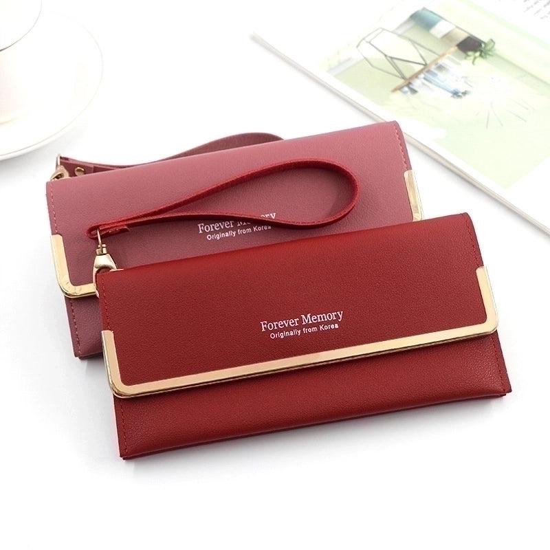 Women's Letter Butterfly Pu Leather Flip Cover Wallets