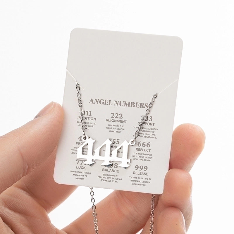 Retro Letter 201 Stainless Steel 18K Gold Plated Plating Stainless Steel Necklaces