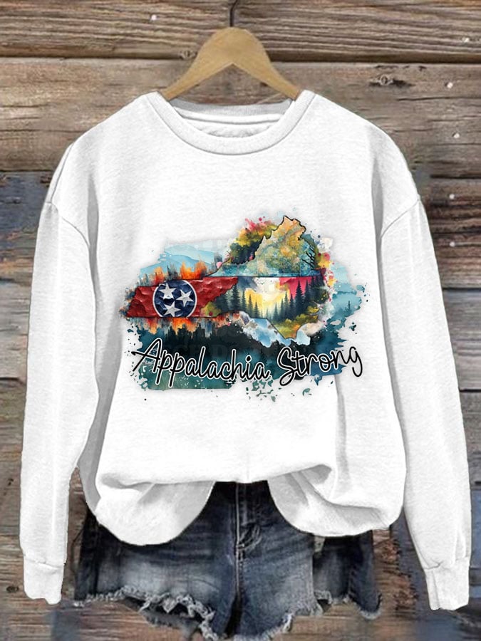 Women's Nortr Carolina Strong Print Casual Sweatshirt