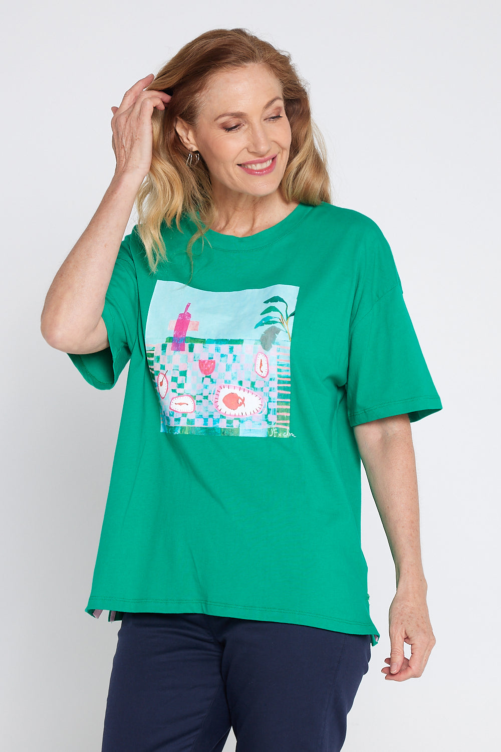 Island In The Sun Tee - Goodness Green