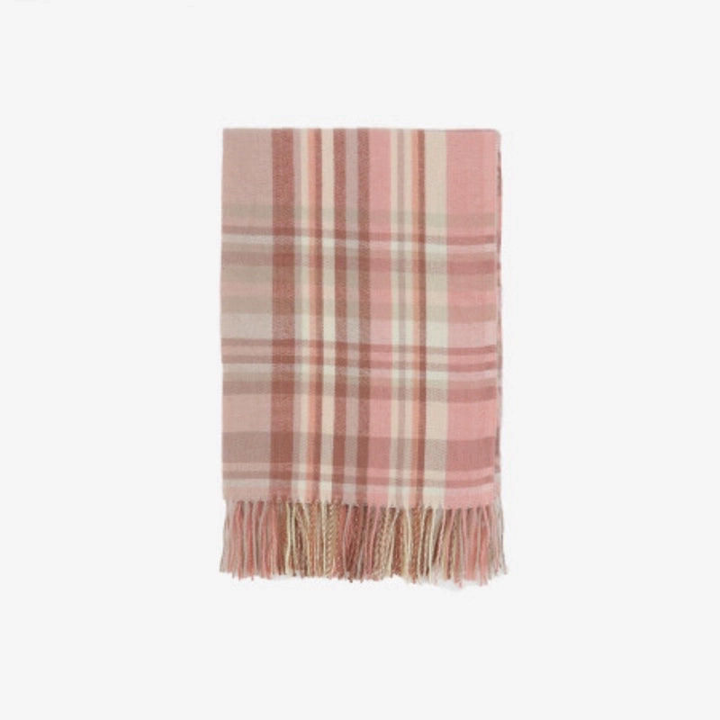 Thickened Long Autumn And Winter Cashmere Scarf Winter Explosions Women's Multi-color Warm-keeping Men's Plaid Tassel Shawl