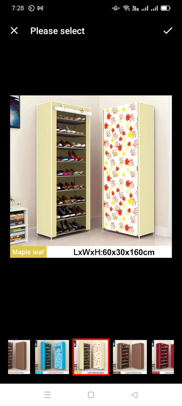 10 Layer Printed Shoe Rack