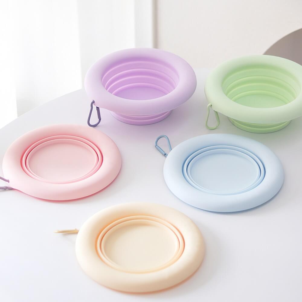 Pet Folding Bowl Portable Silicone Bowl