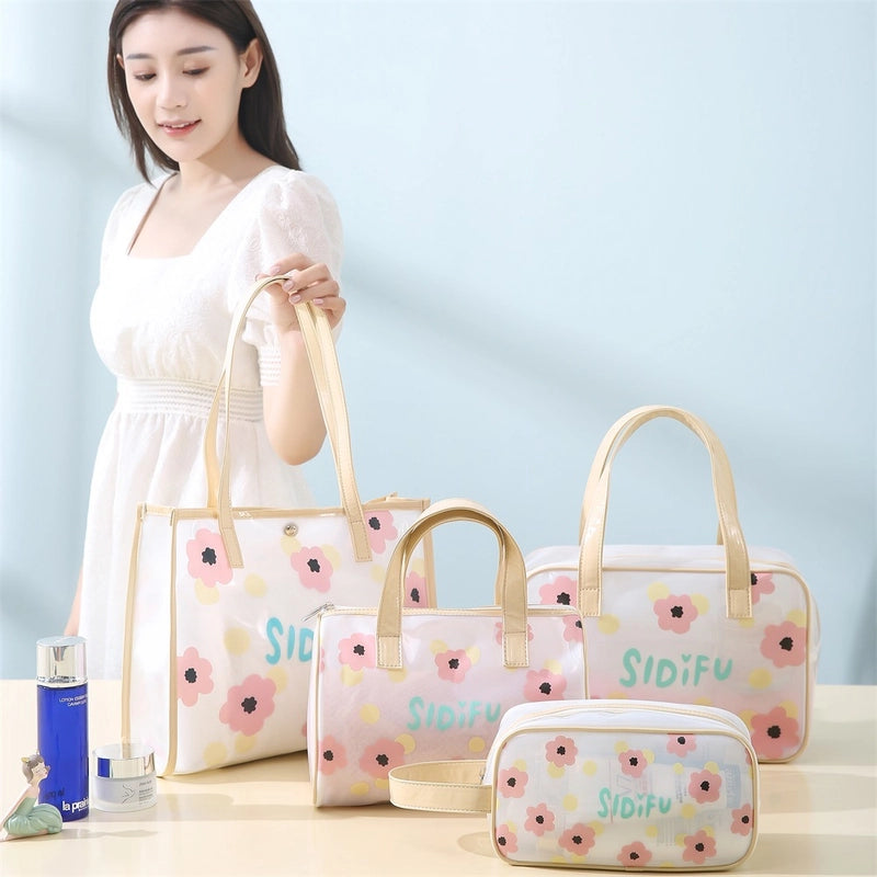 Letter Flower Butterfly PVC Storage Bag