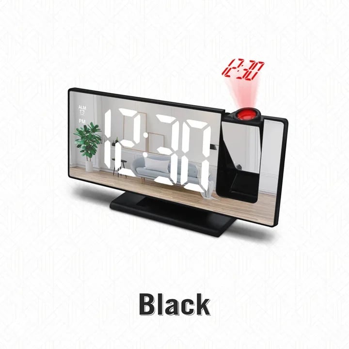 🌟Monthly Specials-40% OFF🌟3D Projection Alarm Clock Makeup LED Mirror