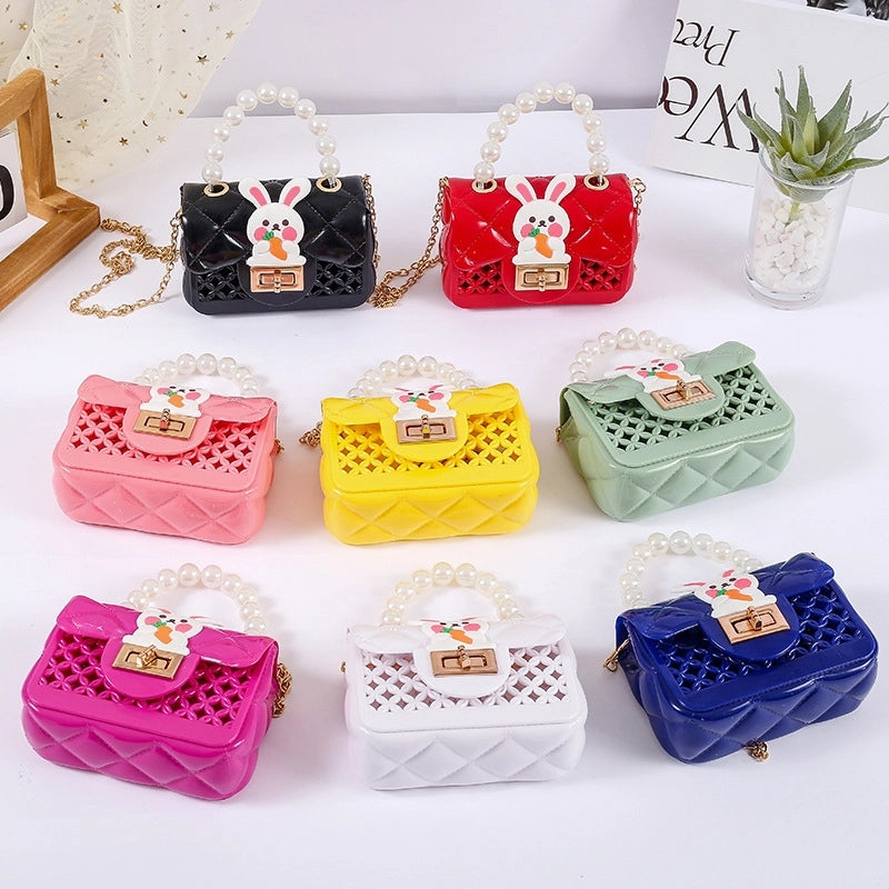 Women's All Seasons Pvc Animal Streetwear Square Lock Clasp Handbag