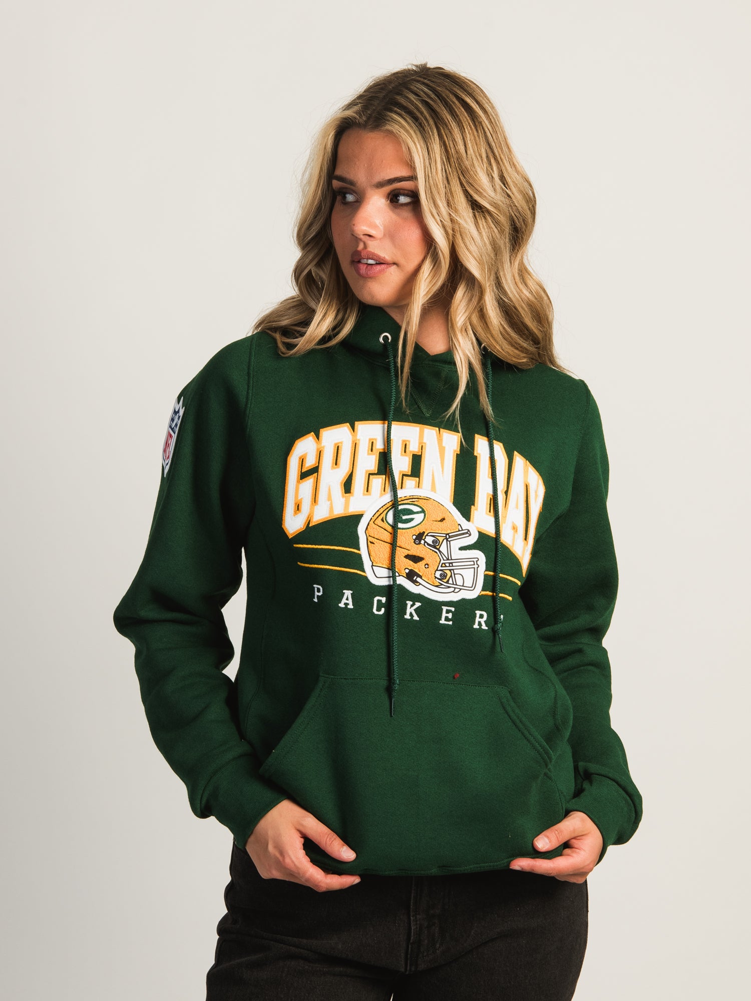 RUSSELL NFL GB PACKERS CH PULLOVER HOODIE