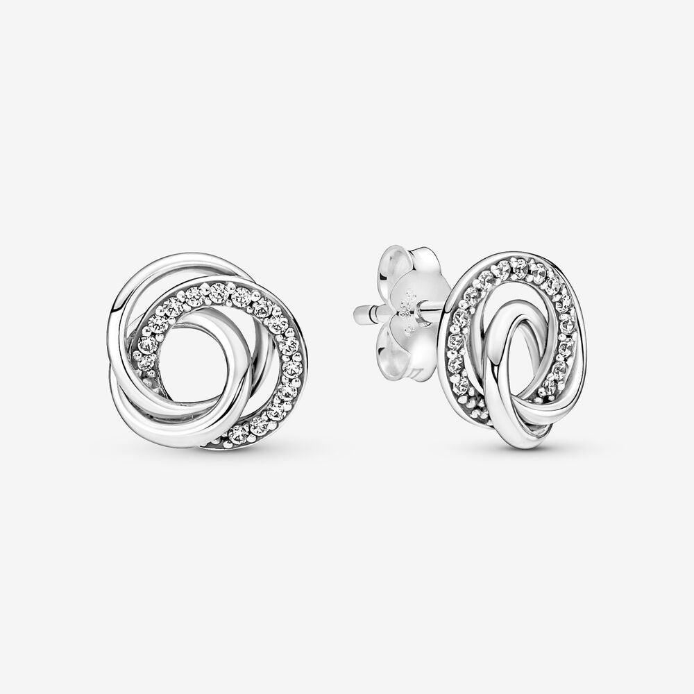 Family Always Encircled Stud Pandora Earrings