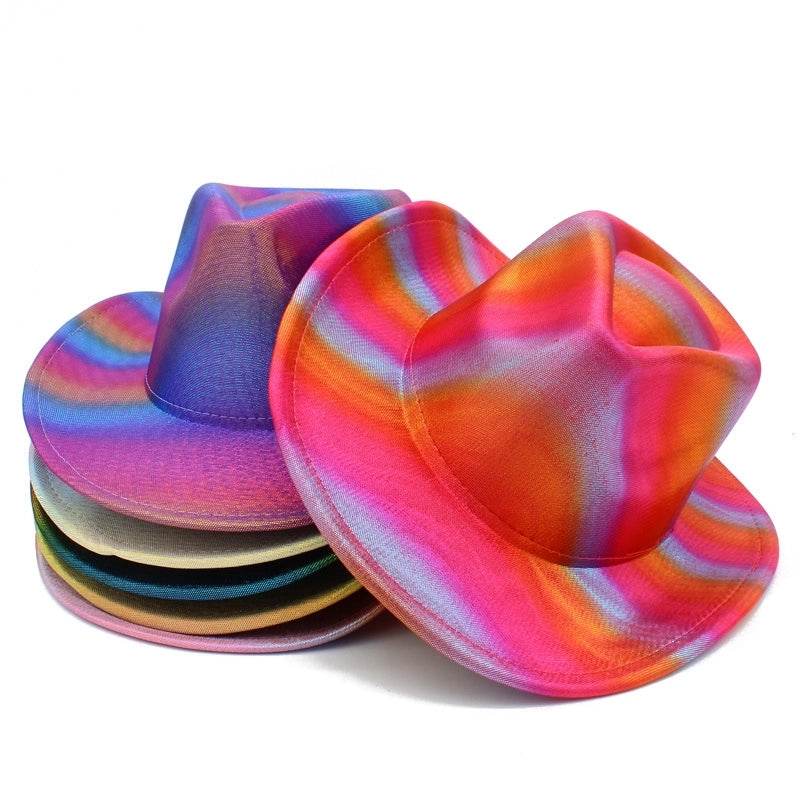 Hot Selling Colorful Striped Western Denim Hat Birthday Party Holiday Party Topper Christmas Knight Hat
