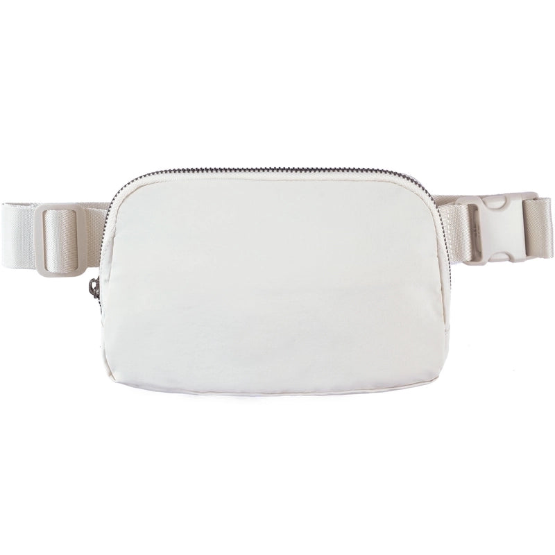 Women's Sports Solid Color Nylon Waist Bags