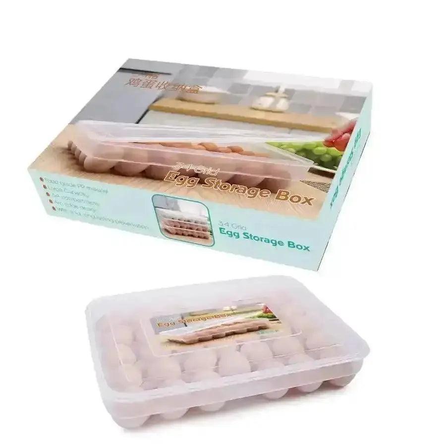 34 grid egg storage box