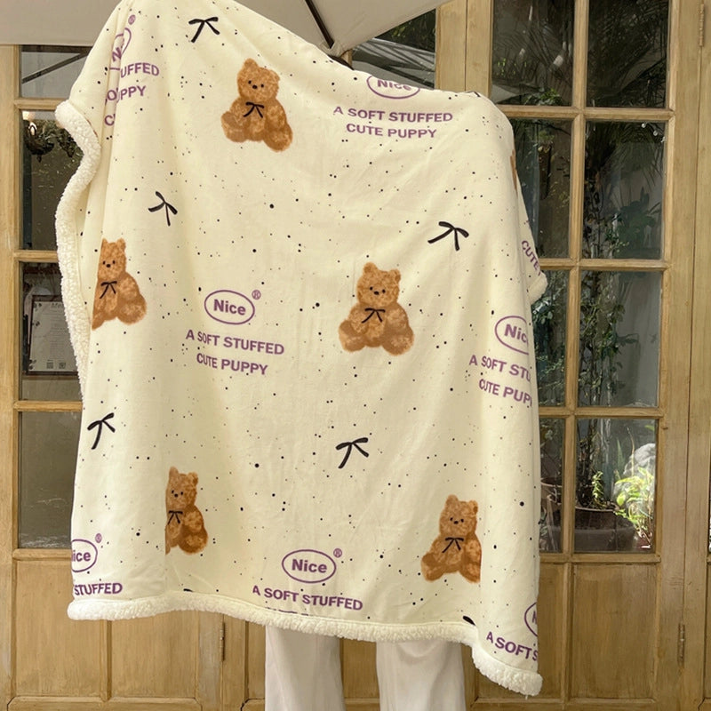 Halloween Cute Animal Pumpkin Fruit Fleece Blanket Bedding