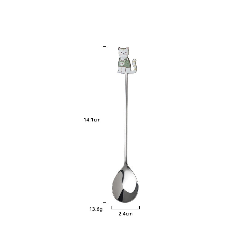 Cute Cartoon Stainless Steel Spoon 1 Piece