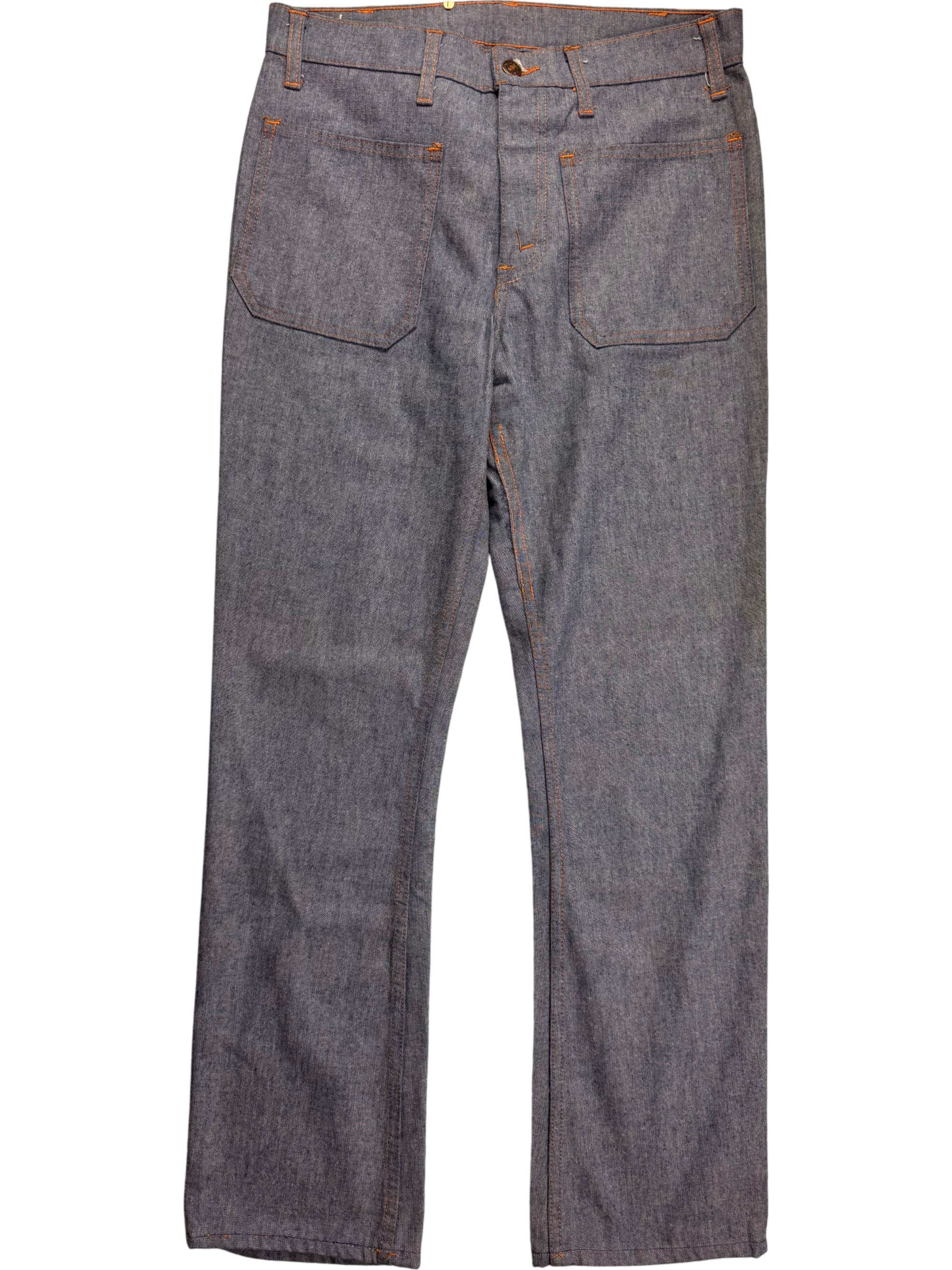 Deadstock 1970s Levi's Straight Leg Contrast Stitch Jeans