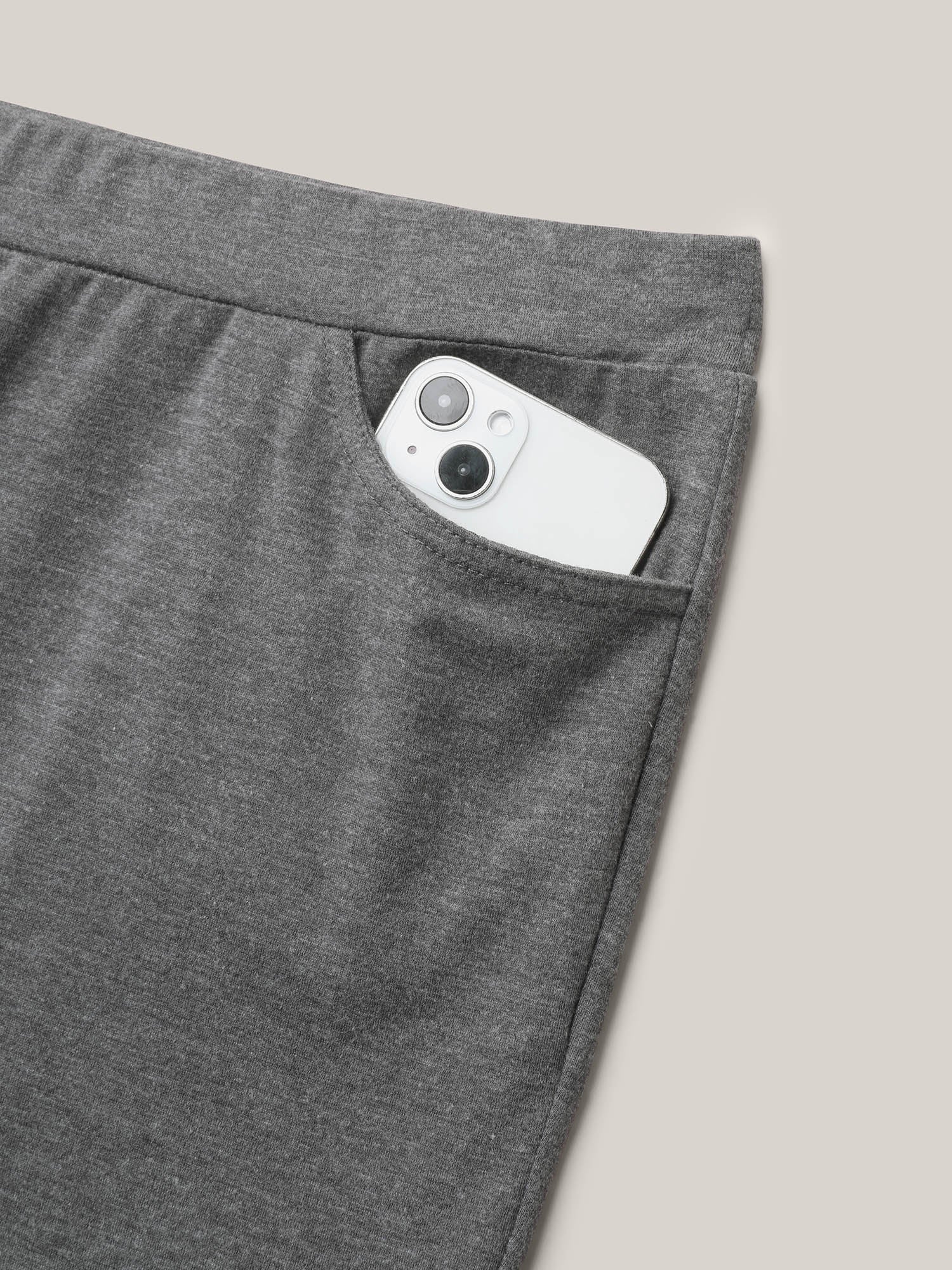 Heathered Mid-Rise Skinny-Fit Leggings
