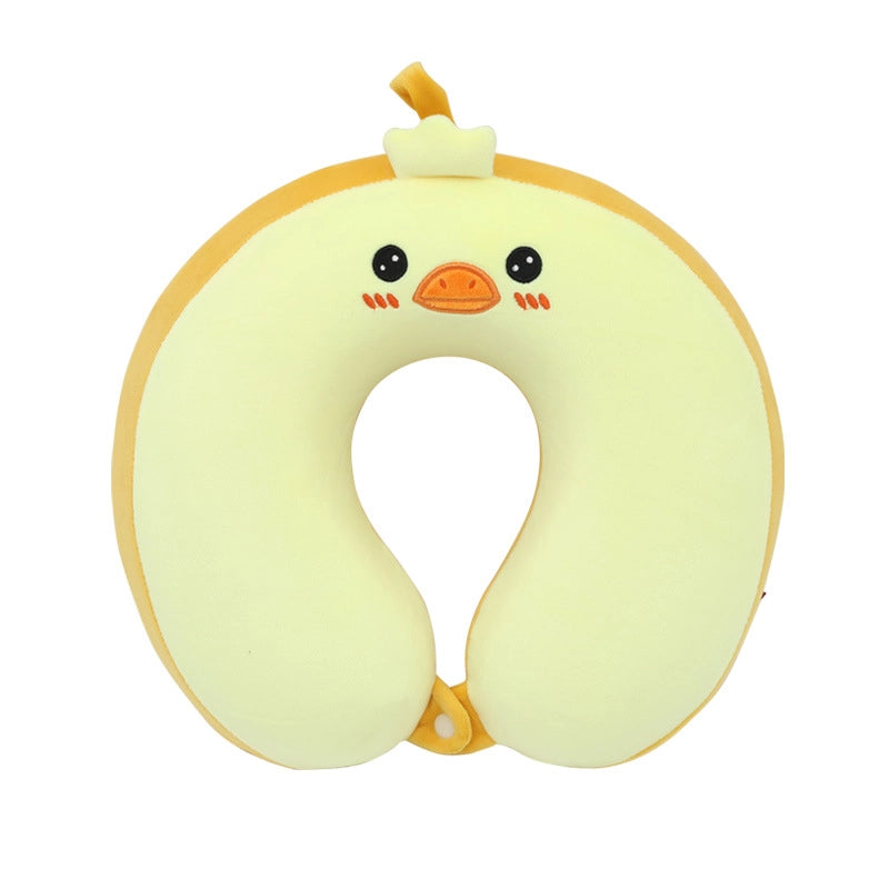 Cartoon Memory Cotton U-shaped Pillow Leisure House Travel Office Neck Pillow Slow Rebound Aircraft Travel Neck Pillow