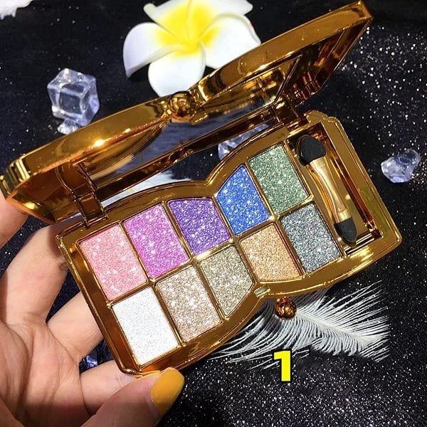 48% OFF 【BUY 2 SAVE 15%】✨10 Colors Sparkle Shimmer Eyeshadow Palette