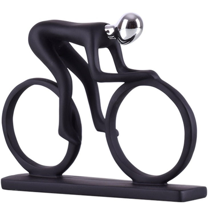 Nordic Abstract Cyclist Sculpture