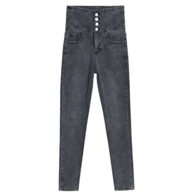 Skinny High Waist Women's Jeans For Winter