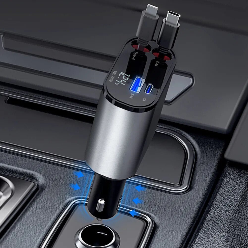 ⏰Hot sale 49% Off -- Fast Charge Retractable Car Charger