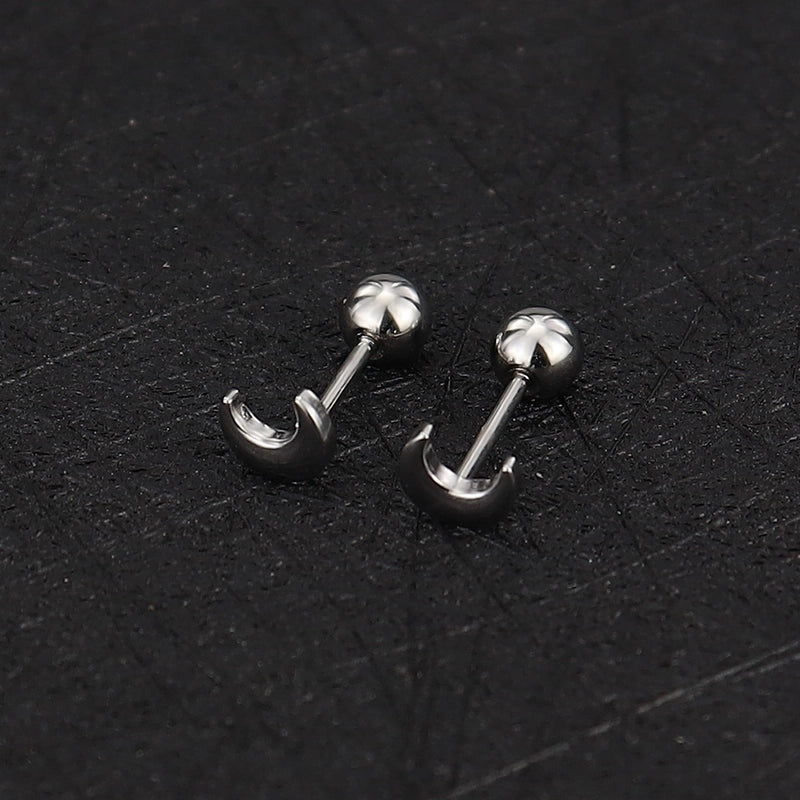 1 Piece Minimalist Commute Geometric Plating Titanium Steel Cartilage Earrings