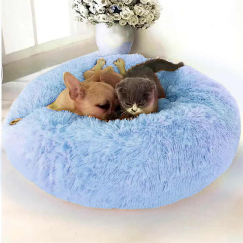 Calming Pet bed | Comfy Dog Bed High Stretch Soft Faux Fur for Dogs &  Cats