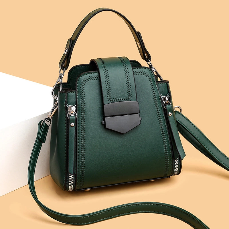 Women's Medium All Seasons Pu Leather Classic Style Handbag