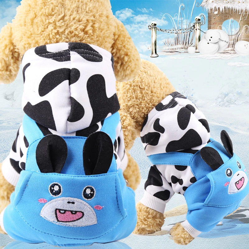 Four Leg Transformation Warm Pet Dog Cat Clothes Teddy Fadou Autumn And Winter Clothing Products Warm Thickened
