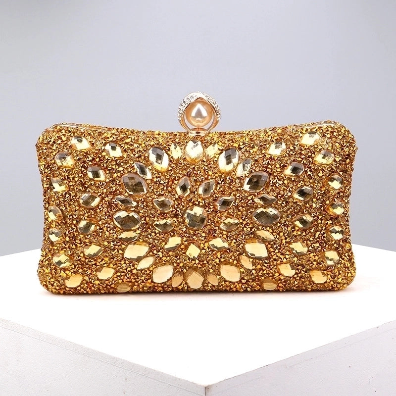 Green Blue Pink Pu Leather Polyester Flower Pillow Shape Evening Bags
