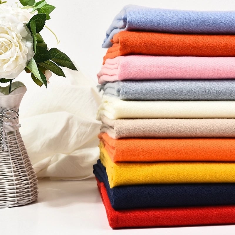 Women's Sweet Minimalist Solid Color Nylon Scarf