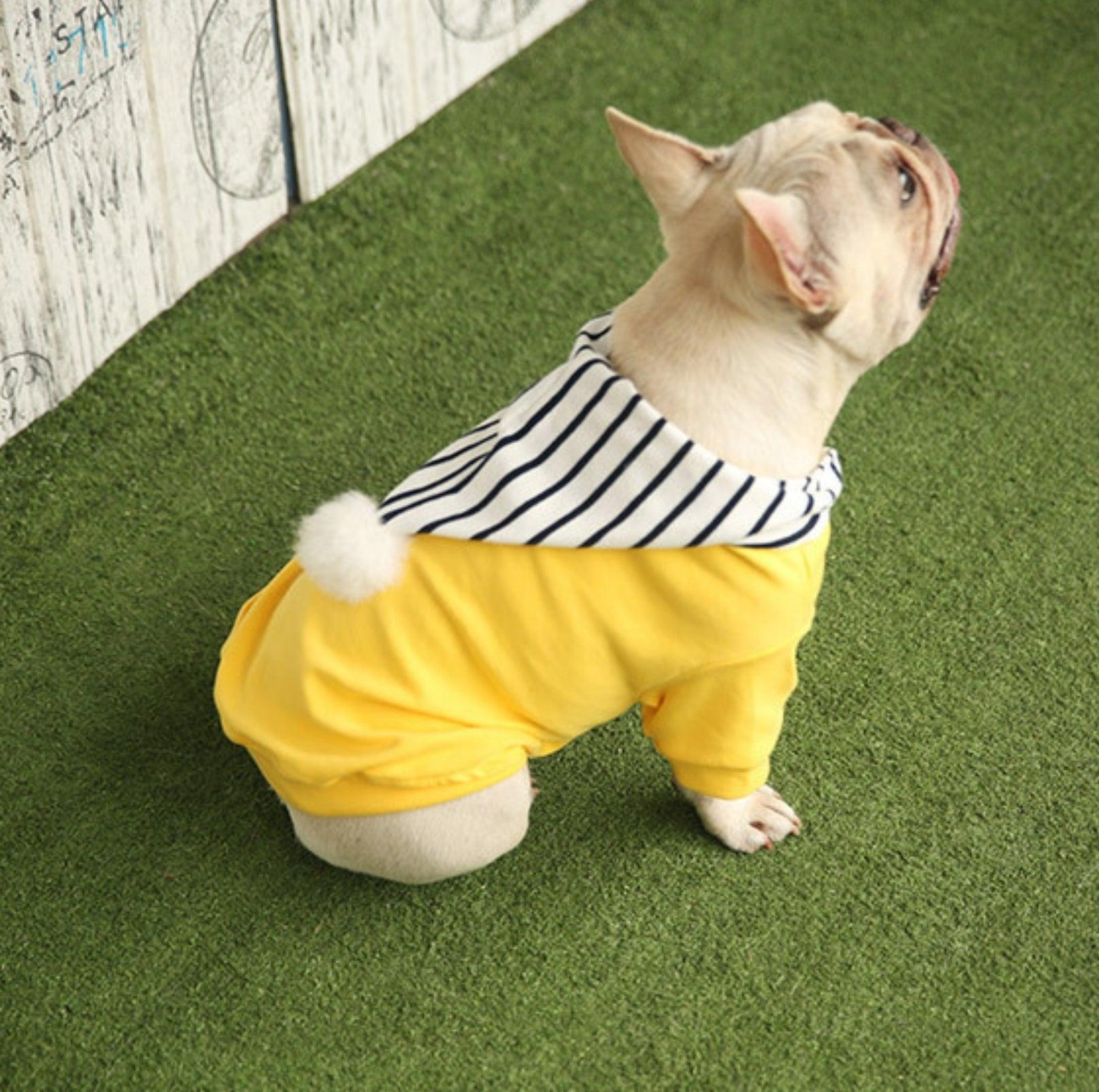 Chic Hooded Pet Jacket - Cozy Cotton Apparel