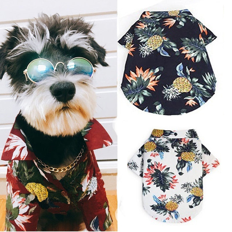 FLORAL PRINTED CAT DOG CLOTHES