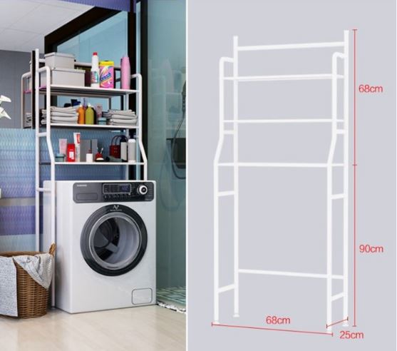 Bathroom Washing Machine Shelf Organizer