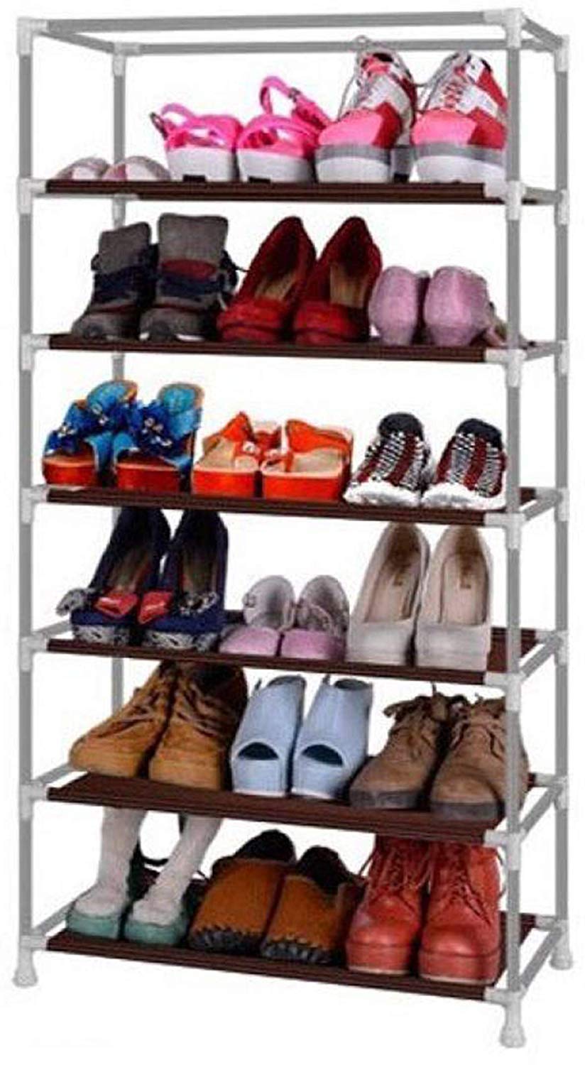 6 Layer Storage Shoe Rack with Wardrobe Cover