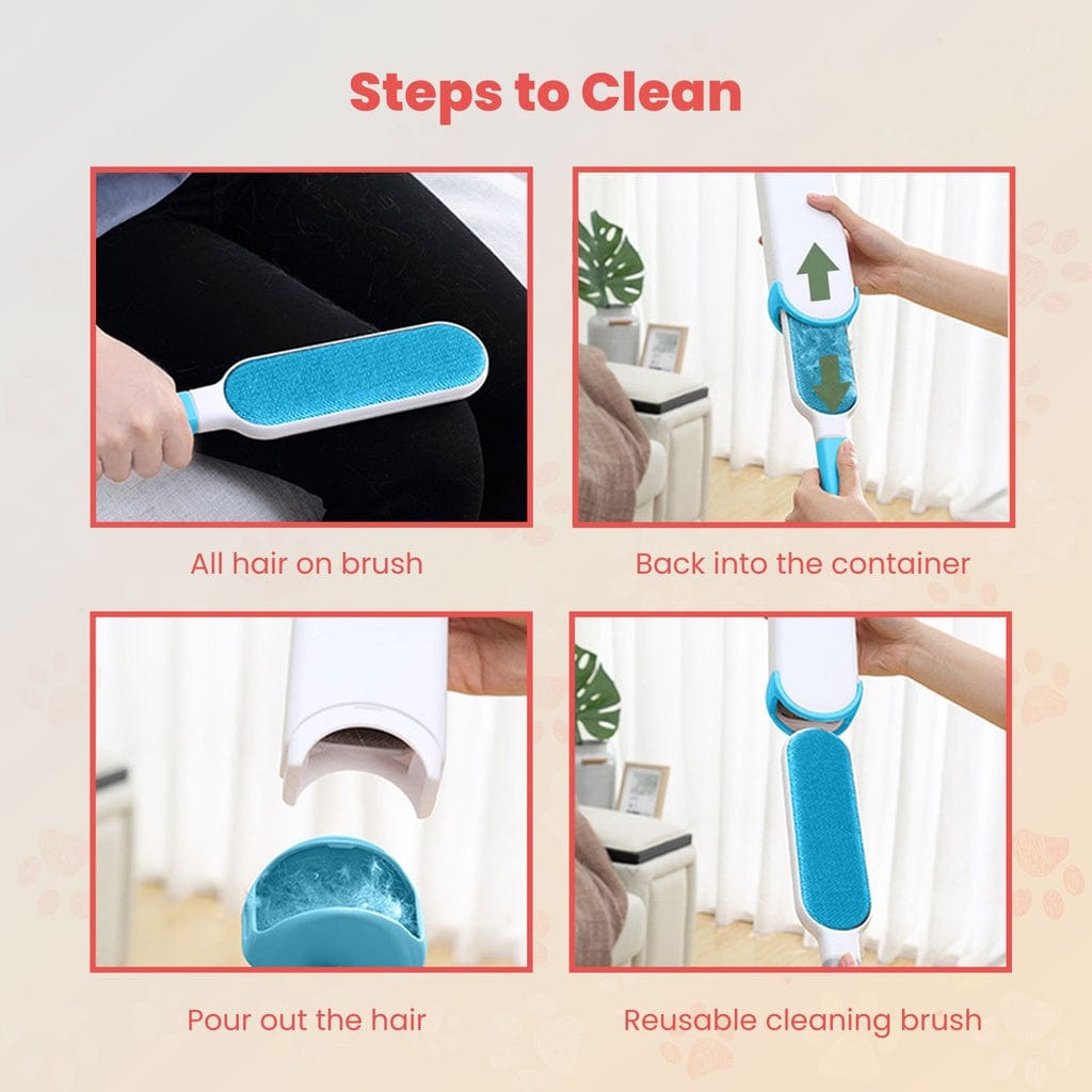 3-in-1 Pet Remover Brush Blue