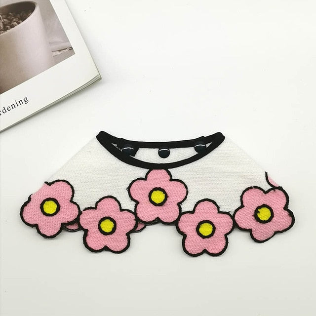Cartoon Dog Cat Bandana Bibs