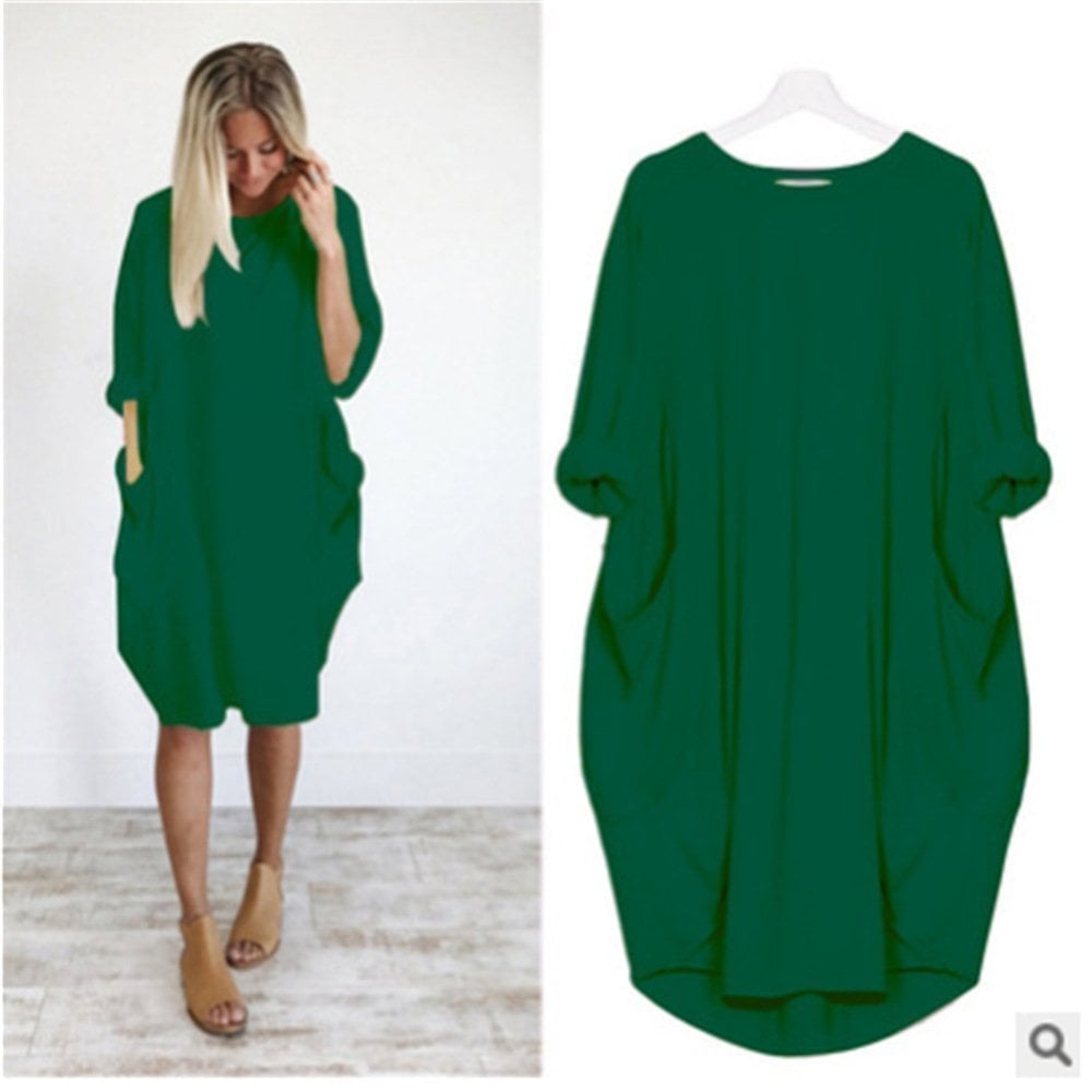 Vestido Casual O-Outline para mujer(Compra 2 y obtén envío gratis)