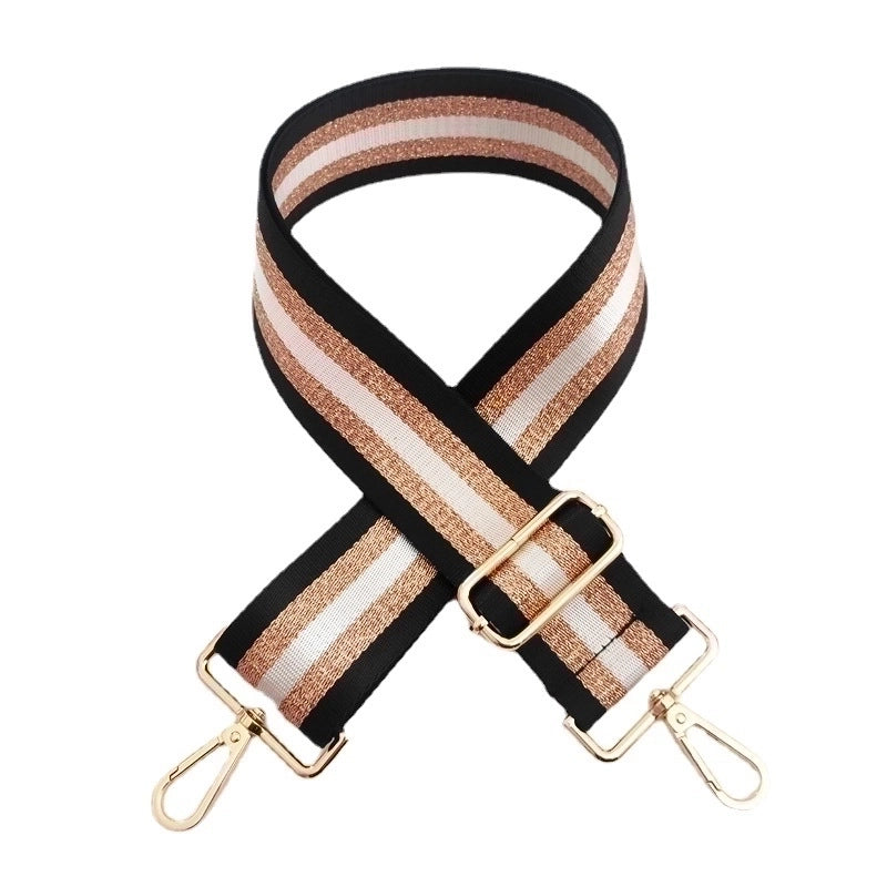 New Gold Line Wide Shoulder Women's Bag Accessories Strap Single Shoulder