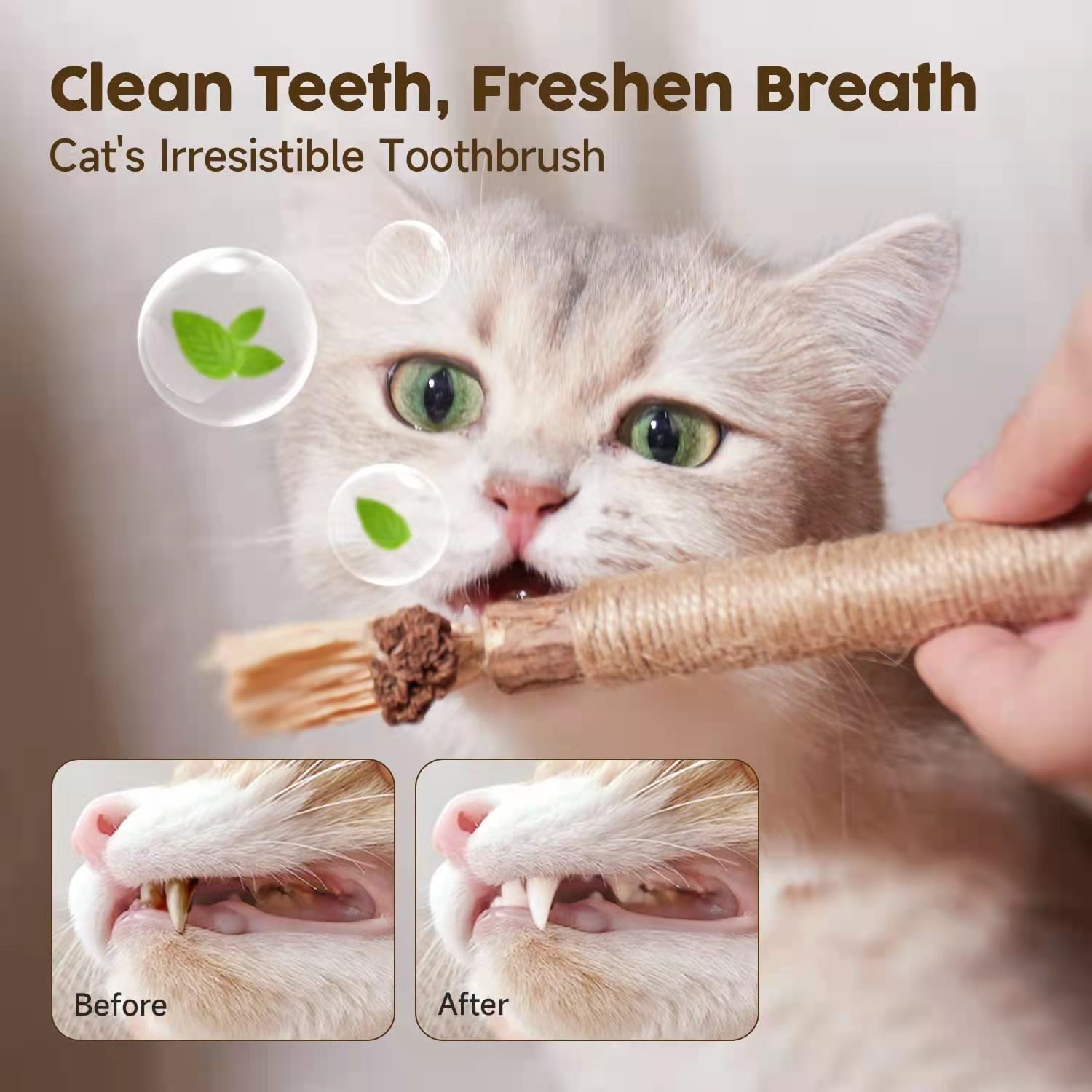 (🔥BIG SALE)Natural Silvervine Stick Cat Chew Toy--buy 5 get 5 free & free shipping10pcs