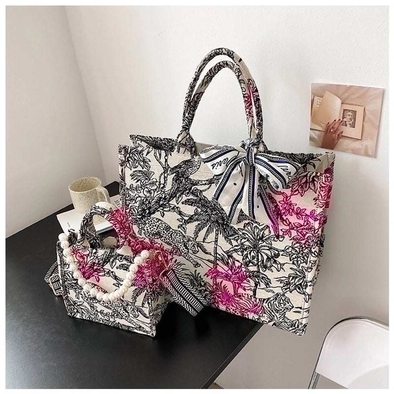 Large Bag Handbags New Fashion Contrast Color One Shoulder Underarm Bag