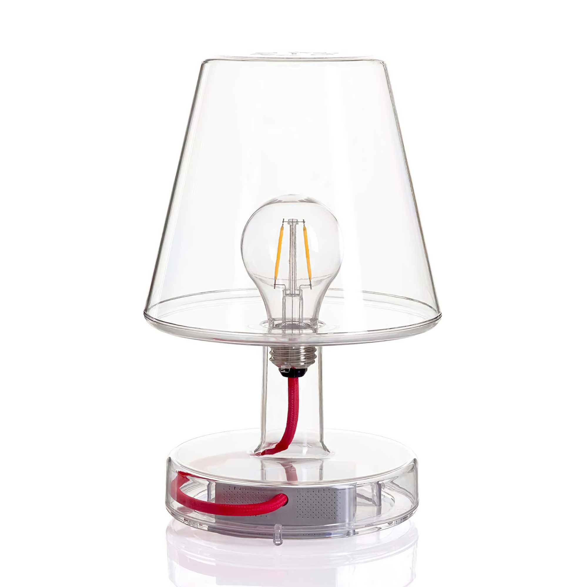 Transloetje portable table lamp. Clear