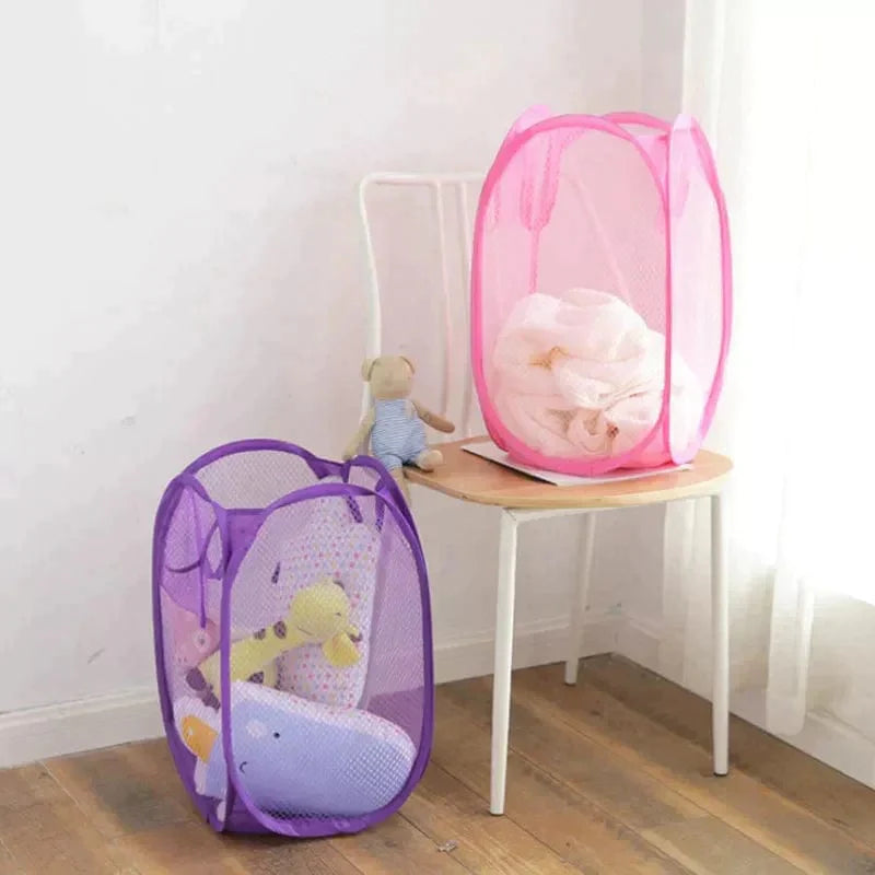 Foldable Nylon Laundry Basket