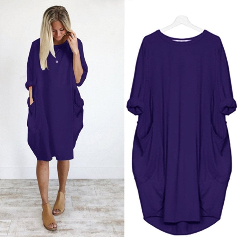 Vestido Casual O-Outline para mujer(Compra 2 y obtén envío gratis)