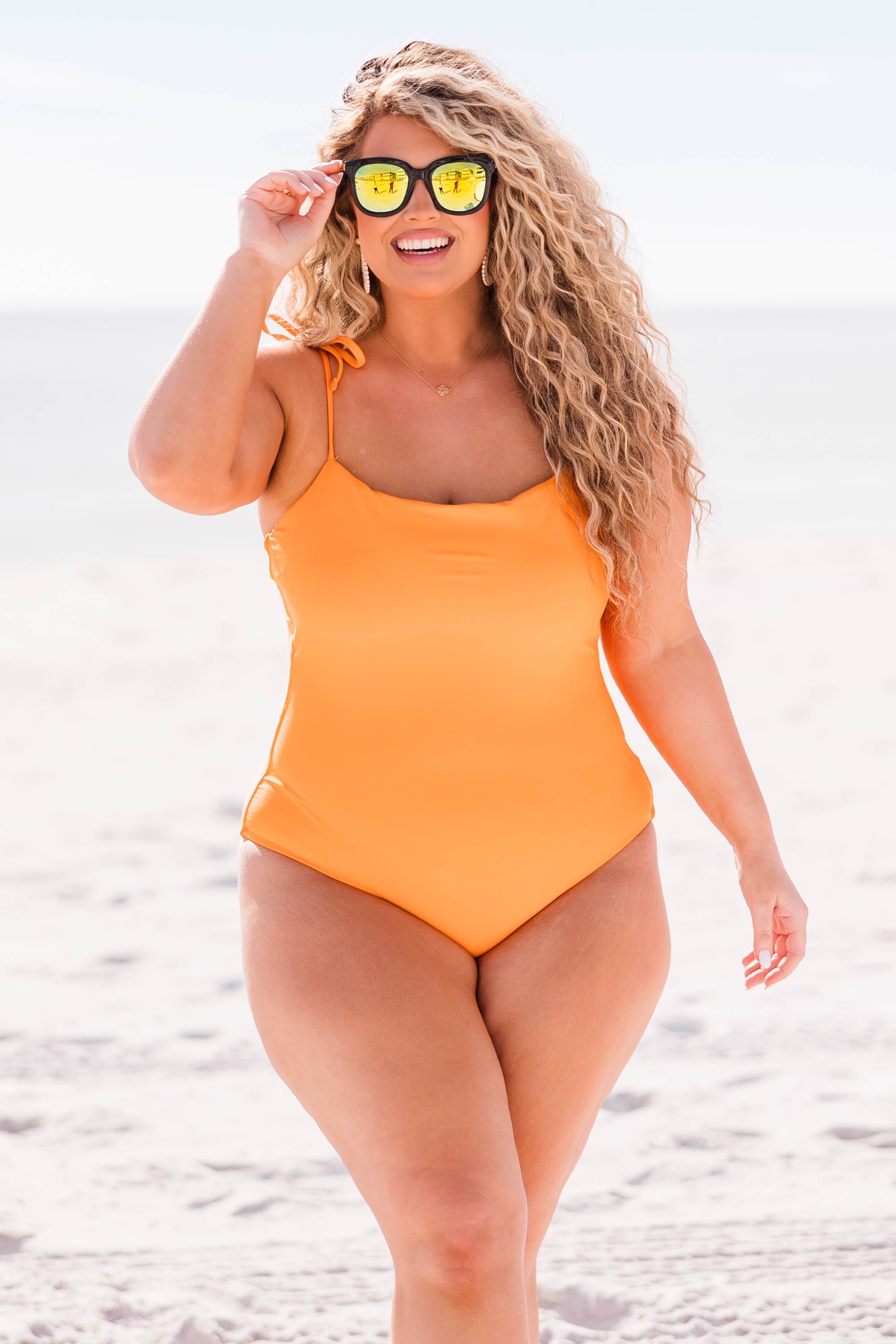 Seaside Sweetheart Swimsuit. Orange