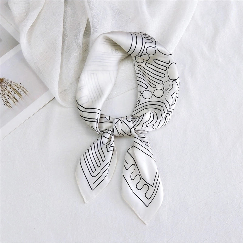 Small Square Scarf Neck Protector Korean Suit Small Scarf