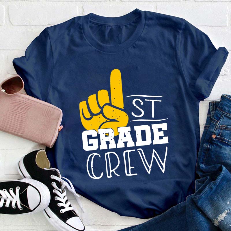 Personalized Grade Gesticulation Teacher T-Shirt