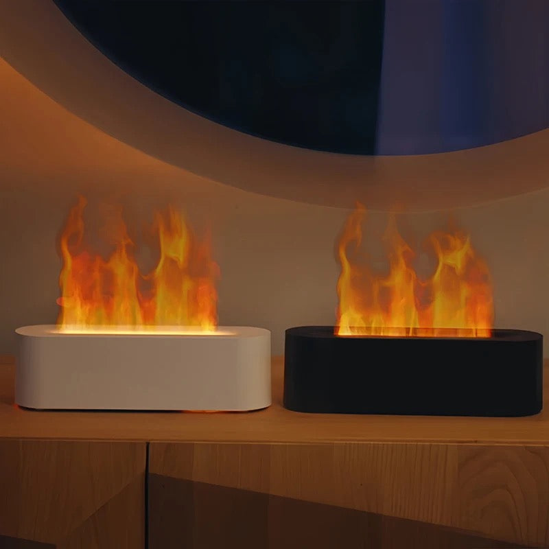 Fireplace Flame Diffuser. Aromatherapy Essential Oil Diffuser. 150ml Cool Mist Ultrasonic Humidifier